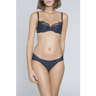 Lejaby Crystaline Tanga ml blau