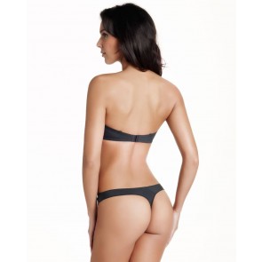 Implicite Neon trägerloser Bügel BH schwarz